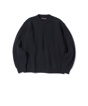 Southwick Gate Label: ウール シルク クルーネック ニット