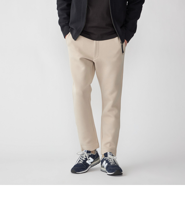 【WEB限定】SHIPS:  コットン ポリ ダブル ニット イージーパンツ (セットアップ対応)