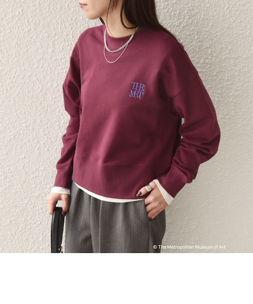 SHIPS Colors:The Met コラボ エンブロイダリー ボクシー スウェット ２