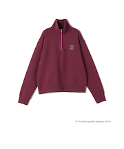 SHIPS Colors:The Met コラボ エンブロイダリー ハーフ ジップ スウェット