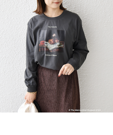 SHIPS Colors:The Met コラボ マネ アート Tシャツ