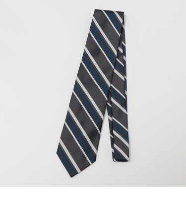 Stefanobigi: シルク リバース レジメンタル ネクタイ