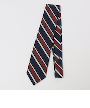 Stefanobigi: シルク リバース レジメンタル ネクタイ