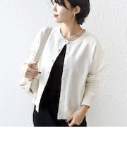 《予約》【SHIPS別注】TENNESSEE:〈洗濯機可能〉スナップ 釦 スウェット カーディガン