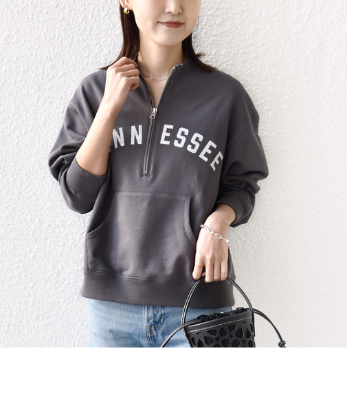 《予約》【SHIPS別注】TENNESSEE:〈洗濯機可能〉ハーフ ジップ スウェット