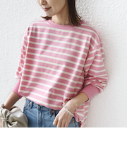 《予約》【SHIPS別注】TENNESSEE:〈洗濯機可能〉ワイド ボーダー TEE