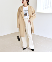 《予約》quaranciel:〈手洗い可能〉ジャージー テーラード ジャケット コート