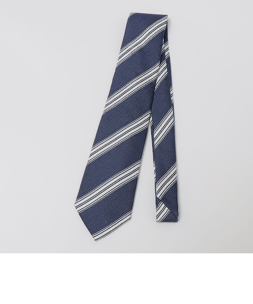 Puccini: シルク アムンゼン ストライプ ネクタイ