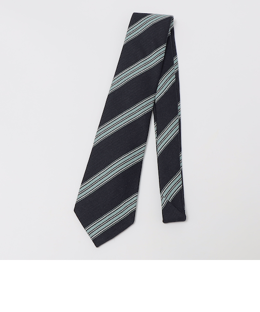Puccini: シルク アムンゼン ストライプ ネクタイ