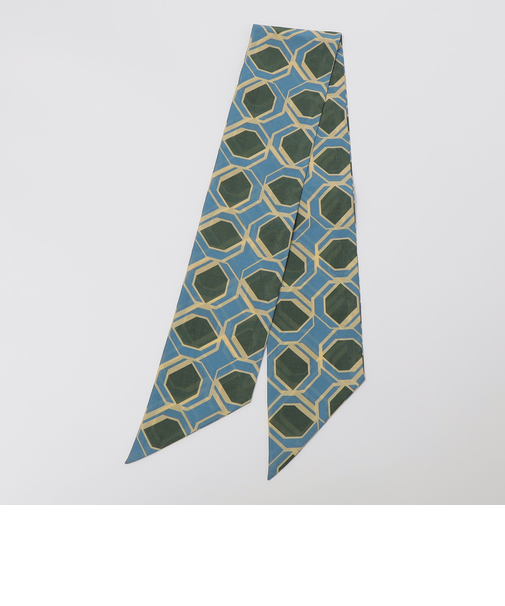 Puccini: コットン シルク ジオメトリック スカーフ