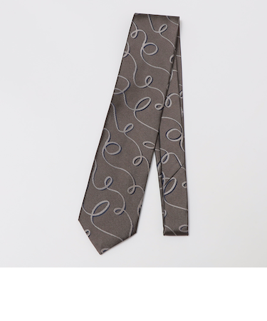 Holliday＆Brown: シルク カーブ ストライプ ネクタイ