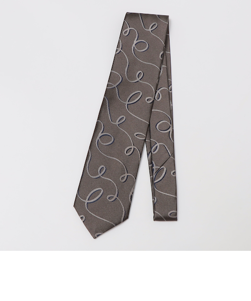 Holliday＆Brown: シルク カーブ ストライプ ネクタイ