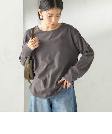 《予約》〈洗濯機可能〉オーガニックコットン ロング スリーブ TEE