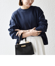 《予約》SHIPS any:〈手洗い可能〉サカリバ ラウンド ヘム ルーズ プルオーバー