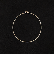 City Ambient Products: K10YG GRIME CUT LONG CABLE CHAIN BRACELET