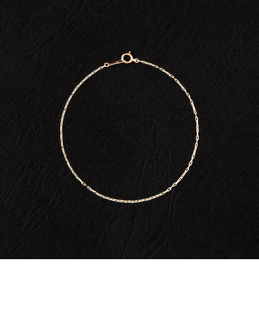 City Ambient Products: K10YG GRIME CUT LONG CABLE CHAIN BRACELET