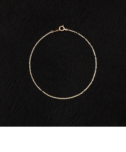 City Ambient Products: K10YG GRIME CUT LONG CABLE CHAIN BRACELET