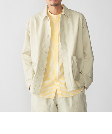 SHIPS: AUTHENTIC ナイロン カルゼ カバーオール