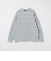 《予約》SHIPS Colors:〈洗濯機可能〉スポンジ メッシュ ニット◆