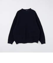 《予約》SHIPS Colors:〈洗濯機可能〉スポンジ メッシュ ニット◆