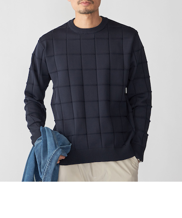 SHIPS:〈手洗い可能〉アモッサ ブロックリンクス ロングスリーブ