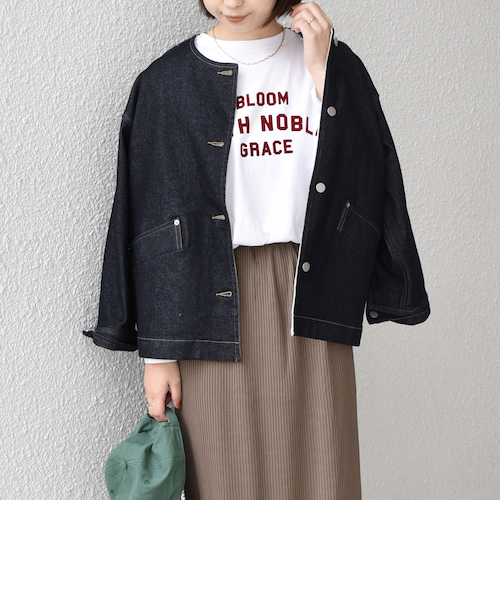 デニム クロップド ユーティリティ ジャケット｜ギャップの通販｜&mall