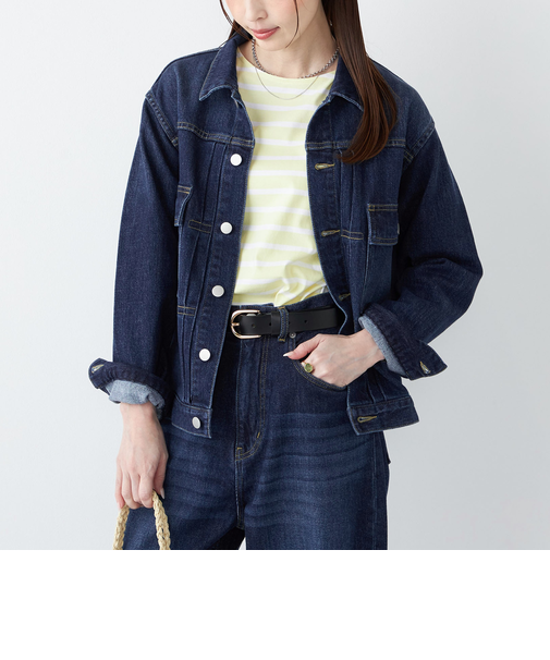 《予約》SHIPS Colors:〈洗濯機可能〉アマヨリ デニム ジャケット◆