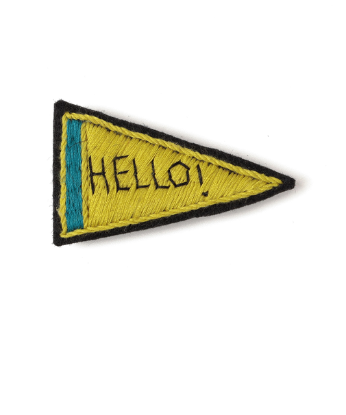 ANATHA:刺繍 ブローチ（ペナント・乗り物）