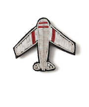 ANATHA:刺繍 ブローチ（ペナント・乗り物）