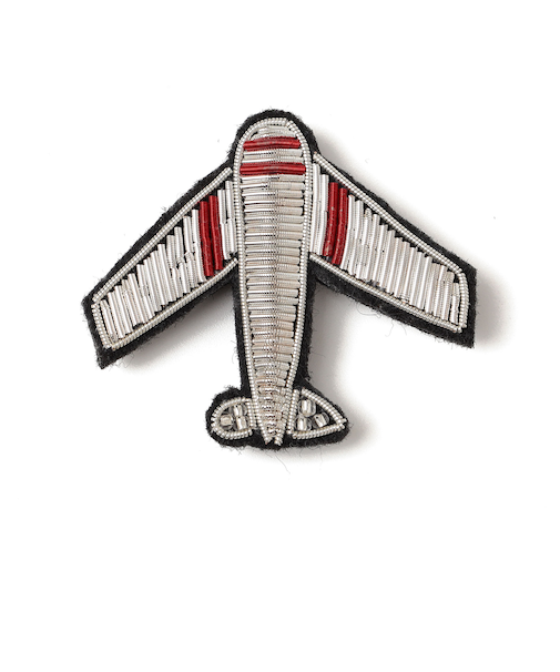 ANATHA:刺繍 ブローチ（ペナント・乗り物）