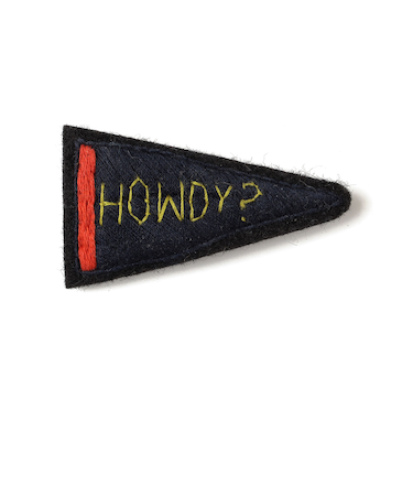 ANATHA:刺繍 ブローチ（ペナント・乗り物）