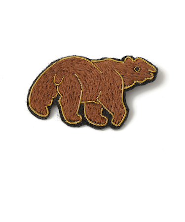 ANATHA:刺繍 ブローチ（アニマル）