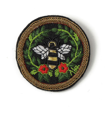 ANATHA:刺繍 ブローチ（エンブレム）