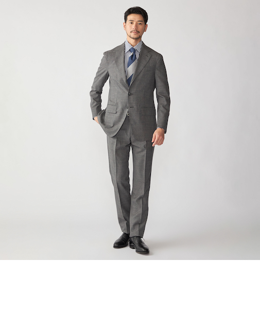 Valditaro: ウール ピンチェック スーツ