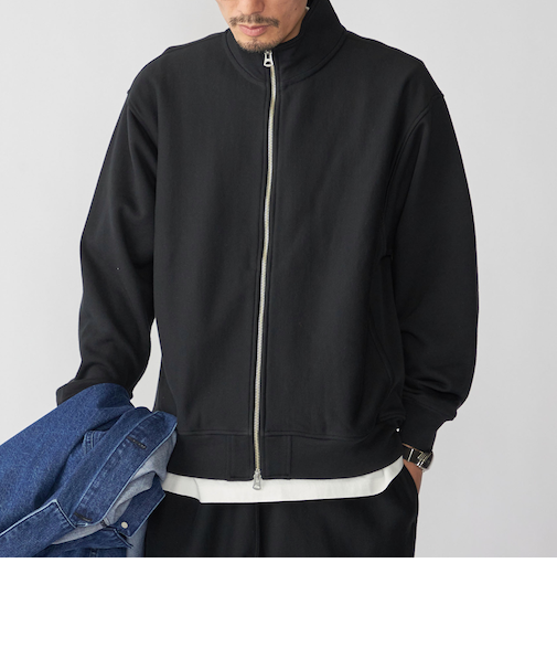 【SHIPS別注】Champion: リバースウィーブ スウェット スタンド ジップ カーディガン