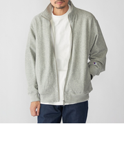【SHIPS別注】Champion: リバースウィーブ スウェット スタンド ジップ カーディガン