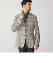 TAGLIATORE: コットン メッシュ グレンチェック ジャケット