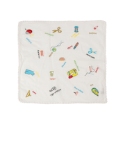 ANATHA:ポンポン 刺繍 バンダナ スカーフ