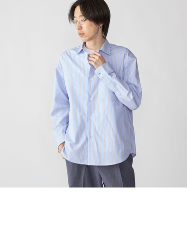 City Ambient Products: ブロード ストライプ チェック シャツ