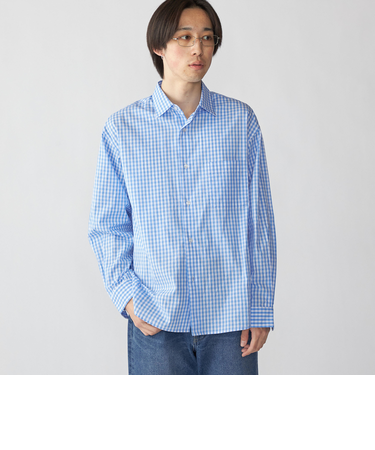 City Ambient Products: ブロード ストライプ チェック シャツ