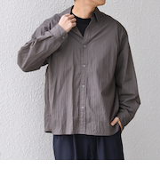 SHIPS any:〈洗濯機可能〉ワッシャーナイロン ライト シアー シャツ◆