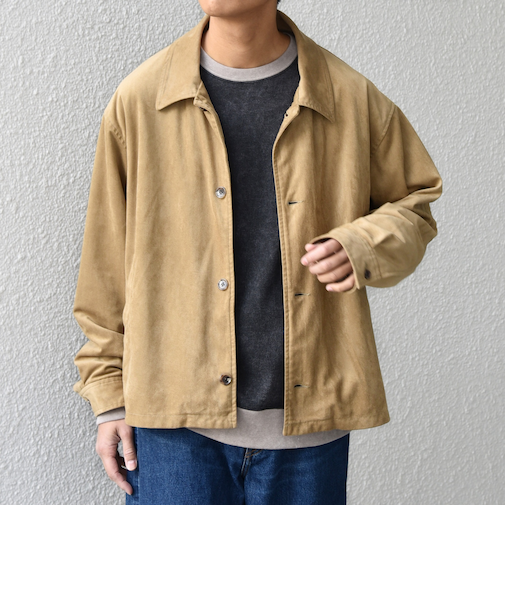 SHIPS any: ピーチスキン リラックス ポケット ボタン ブルゾン◆