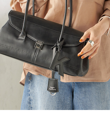 《予約》George Cinq:イニシャル チャーム（ブラック）