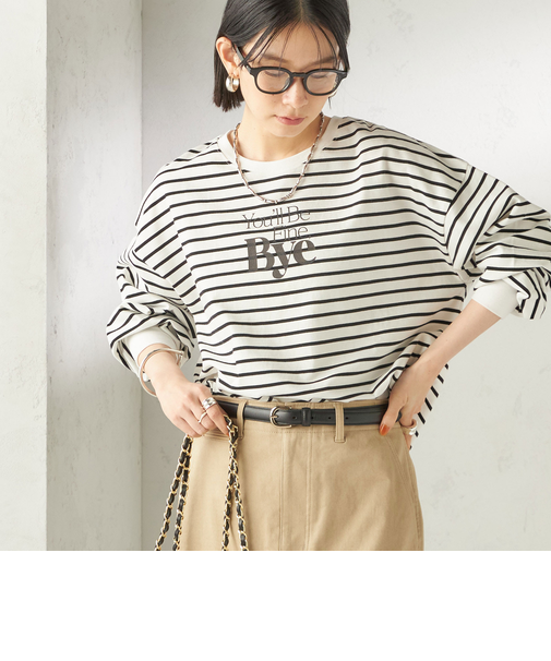 【SHIPS別注】81BRANCA: プリント ロングスリーブ TEE