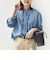 《予約》【WEB限定】〈洗濯機可能〉ライトオンス フリル デニム シャツ