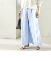 《予約》〈 接触冷感 / 撥水加工〉TEXBRID(R) タフタ ギャザー スカート