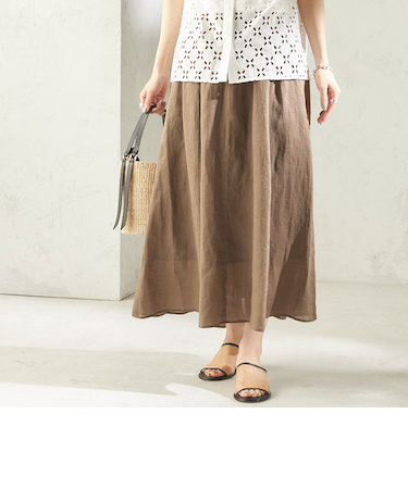 《予約》〈手洗い可能〉ラミー 4 ギャザー スカート