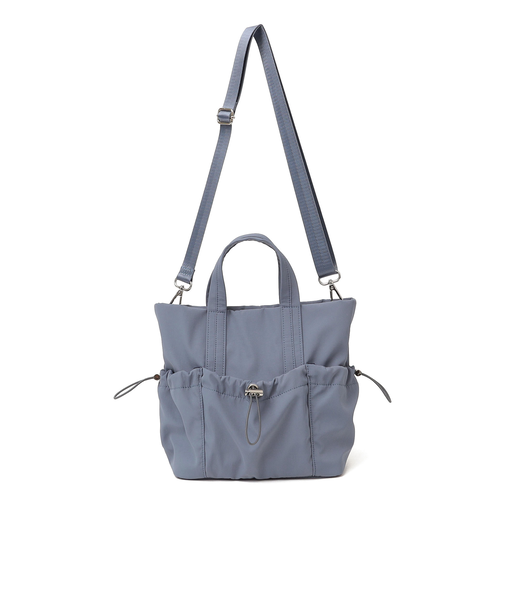 《予約》SHIPS Colors:ナイロン ギャザー ミニ トートバッグ◆