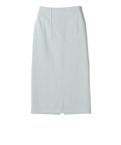 《予約》SHIPS Colors:〈手洗い可能〉リブ ダンボール タイト スカート◆