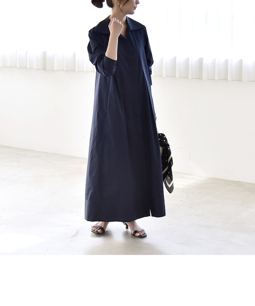 Sheer Knit Paneled Shirt Dress - F8698｜フレッドペリーの通販